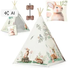 tipi-namiot-dla-dzieci-teepee-wigwam-poduszka-stabilizator-lesne-zwierzatka