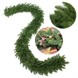 girlanda-sztuczna-swiateczna-jodla-nobiles-200cm-na-schody-kominek-jak-zywa