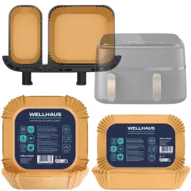 100x-wklad-papierowy-do-frytownicy-philips-airfryer-dual-air-fryer-wellhaus