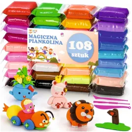 masa-plastyczna-magiczna-piankolina-modelina-ciastolina-clay-108-szt-do-lepienia-kreatywna-zabawka-dla-dzieci-od-3-lat