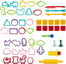 duzy-zestaw-foremek-do-modelowania-50szt-do-ciastoliny-modeliny-i-piasku-akcesoria-plastyczne-dla-dzieci-3-kreatywna-zabawa-6-kolorow-plastikowe