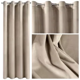 zaslona-welurowa-140x250-velvet-gotowa-na-przelotkach-do-salonu-bezowy-kotara-zaciemniajaca-gladka-dekoracja-okienna