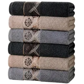 komplet-recznikow-zakaria-6-szt-bawelniane-czarny-szary-bezowy-70x140cm-szybkoschnace-do-kapieli-410-500-gsm