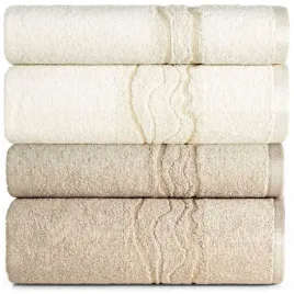komplet-4-recznikow-kapielowych-2x-70x140-2x-50x90-bawelniane-na-prezent-bezowy