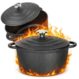 garnek-zeliwny-59-l-z-pokrywa-kociolek-28cm-piekarnik-ognisko-indukcja-gaz-garnek-tradycyjny-28-cm-5-9-l-wzor-zeliwne