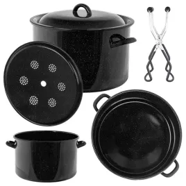 powidlak-emaliowany-15l-garnek-do-przetworow-i-pasteryzacji-32cm-chwytak-kociol-na-dzemy-i-konfitury-pokrywka-na-indukcje-gaz-i-kuchnie-elektryczna