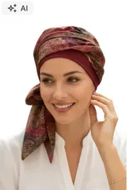 turban-damski-elegancki-daria-bordo-533-lekki-wiazany-takze-po-chemii-nakrycie-glowy-chusta-bawelniana-elastyczny-uniwersalny-rozmiar