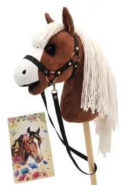 hobby-horse-kon-na-kiju-duzy-a3-brazowy-kantar-i-wodze-notes-maskotka-konik-do-zabawy-w-jezdziectwo-dla-dzieci