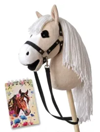 hobby-horse-kon-na-kiju-duzy-a3-bezowy-kantar-i-wodze-notes-konik-patykowy-zabawka-jezdziecka-dla-dzieci