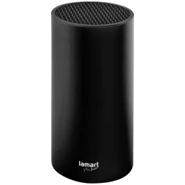blok-na-noze-stojak-lamart-noir-lt2081-czarny-11cm-organizer-kuchenny-z-wyjmowanym-wkladem-pojemnik-na-ostrza-tworzywo-sztuczne-23-cm