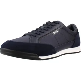 boss-mens-nitan-lowp-suede-trim-trainers-with-ribbed-sole-size-9-dark-9-uk