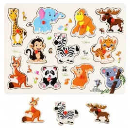 edukacyjne-drewniane-puzzle-ukladanka-zwierzeta-zoo-montessori-zabawka-dla-przedszkolaka-dopasowywanie-elementow-cwiczenie-motoryki-malej