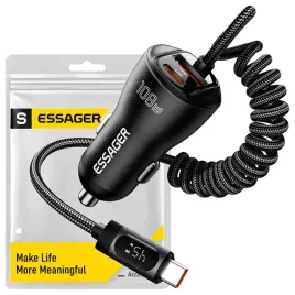 szybka-ladowarka-samochodowa-108w-usb-usb-c-do-telefonu-zapalniczki-kabel-laptopowa-wyswietlacz-oled-pd-100-w-ladowanie-3-urzadzen