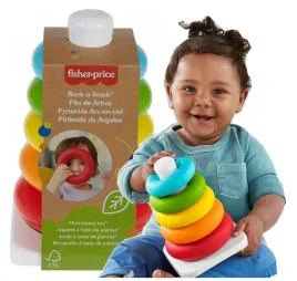 fisher-price-piramidka-z-kolek-ekologiczna-gfr09-ukladanka-edukacyjna-wieza-z-obreczy-do-ukladania-dla-niemowlat-6m-plastikowa-wielokolorowa