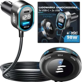 ladowarka-samochodowa-rozdzielacz-98w-5xusb-qc3-0-pd-15m-klips-na-fotel-adapter-do-auta-zasilacz-do-telefonu-i-tabletu-5-urzadzen-naraz