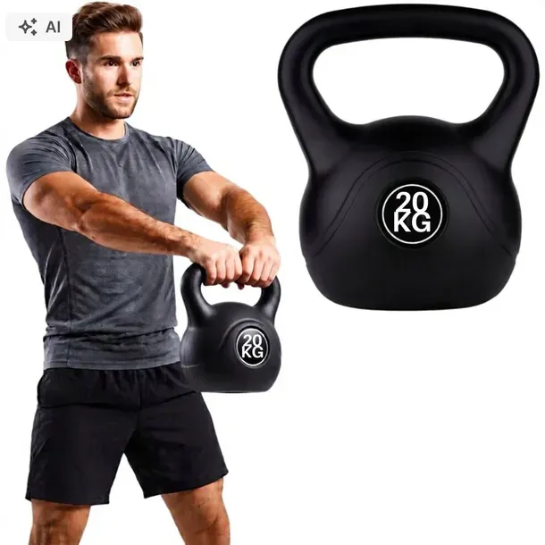 KETTLEBELL KETTLE ODWAŻNIK OBCIĄŻENIE DO ĆWICZEŃ FUNFIT GYM&FITNESS 20 kg