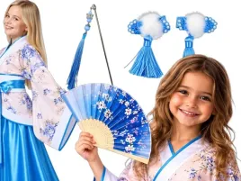 stroj-chinka-dla-dziewczynki-kimono-spodnica-pas-wachlarz-orientalny142-146