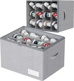 organizer-na-buty-do-szafki-12-par-skladany-przezroczysta-pokrywa-szary