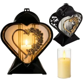 znicz-szklany-serce-czarno-zloty-z-roza-27-cm-na-grob-wszystkich-swietych-lampion-nagrobny-led-dekoracja-cmentarna