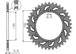 zebatka-napedowa-49z-tyl-sunstar-1-3631-49