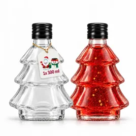 butelka-swiateczna-choinka-300ml-szklana-na-likier-prezent-dekoracja-wino