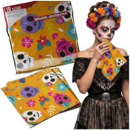 serwetki-papierowe-halloween-meksykanskie-czaszki-pomaranczowe-33cm-10szt