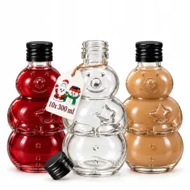 10x-butelka-szklana-balwanek-300-ml-prezent-likiery-swieta-dekoracja-wino