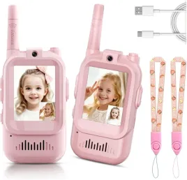 walkie-talkie-dla-dzieci-z-ekranem-video-daleki-zasieg-rozowy-krotkofalowki-zabawkowe-od-3-lat-certyfikat-ce-en-71