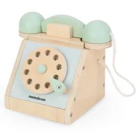 drewniana-zabawka-retro-telefon-z-tarcza-dla-dzieci-odcienie-zieleni-zielony-drewno-chlopcy-dziewczynki-wiek-3-lata