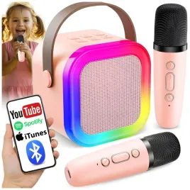 2x-mikrofon-bezprzewodowy-zestaw-karaoke-dla-dzieci-z-glosnikiem-bluetooth-do-spiewania-muzyczna-rozrywka-prezent-od-3-lat-rozowy