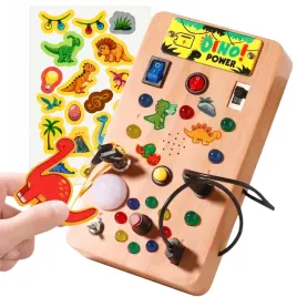 tablica-manipulacyjna-sensoryczna-dinozaury-wlacznik-swiatla-led-montessori-zabawka-edukacyjna-dla-3-latka-cwiczenie-sprawnosci-manualnej