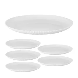 6x-talerz-obiadowy-aurora-265cm-plytki-szklany-bialy-plaski-duzy-ryflowany-zastawa-stolowa-do-mikrofalowki-i-zmywarki-okragly