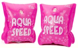 dmuchane-rekawki-do-plywania-dla-dzieci-1-3-lat-aqua-speed-premium-rozowe-motylki-opaski-wypornosciowe-pomoc-na-basen-dla-malucha