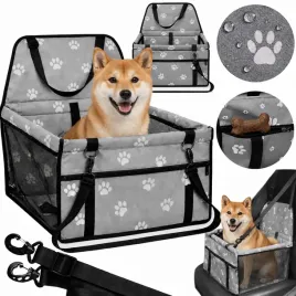 fotelik-samochodowy-dla-psa-kota-transporter-na-siedzenie-wodoodporny-mata-legowisko-poslanie-podrozne-male-zwierzeta-do-10-kg-39x39x42-cm