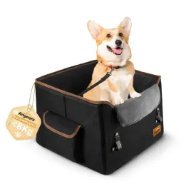 fotelik-do-samochodu-dla-psa-wodoodporny-wzmocniony-skladany-vpx-transporter-samochodowy-limit-8-kg-43x40-cm