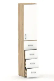 szafa-ubraniowa-dab-sonoma-biale-drzwi-215x50x53-cm-4-szuflady-z-drazkiem