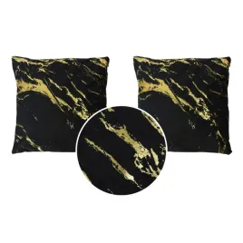 2x-poszewka-glamour-zlote-zdobienia-40x40cm-czarna-z-motywem-zlota-marmur-welurowa-dekoracyjna-na-poduszke-zamek-blyskawiczny