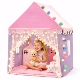namiot-dla-dzieci-tipi-domek-do-pokoju-ogrodu-lampki-led-duzy-kryjowka-baza-zabaw-rozowy-wysokosc-130-cm-od-3-lat