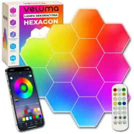 oswietlenie-gamingowe-hexagon-ambience-dekoracja-led-rgb-apka-pilot-12-szt-lampki-scienne-do-pokoju-gracza-wielokolorowe-swiatlo