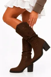 damskie-kozaki-azurowe-brazowe-na-slupku-marszczona-cholewka-eleganckie-botki-z-eko-zamszu-buty-zapinane-zamkiem-obcas-3-cm-rozmiar-39