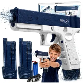 pistolet-na-wode-automatyczny-elektryczny-jak-glock-2-magazynki-sikawka-zabawka-ogrodowa-dla-dzieci-niebieska-od-6-lat-205-cm