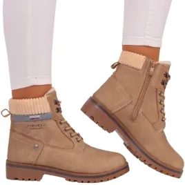 trapery-buty-zimowe-botki-suwak-ocieplane-damskie-na-zime-lekkie-38-bezowe-ze-skory-ekologicznej-plaski-obcas-wkladka-24-cm