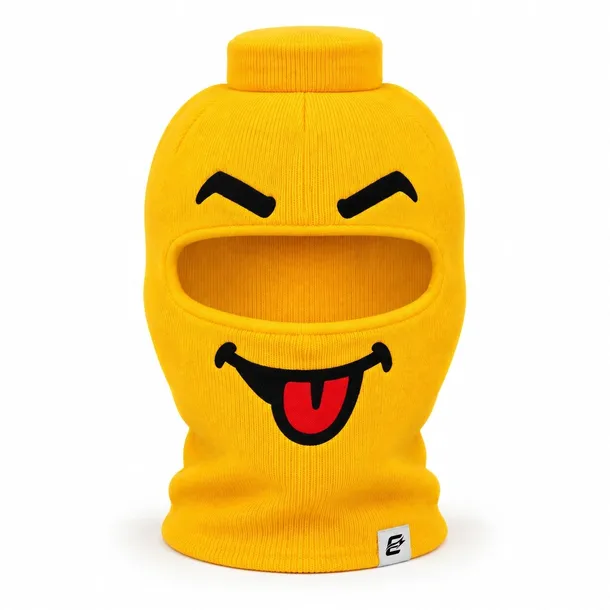 Kominiarka Termoaktywna na wzór LEGO z Języczkiem Żółta Zimowa EVERSTORE