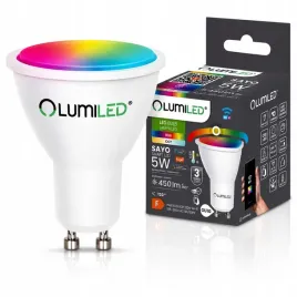 zarowka-led-gu10-tuya-5w-40w-rgb-sciemnialna-inteligentna-wifi-lumiled-reflektorowa-450-lm-kat-swiecenia-120-do-opraw-sufitowych