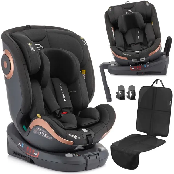 Fotelik SAMOCHODOWY Isofix 0-36KG Obrotowy Sesttino Extender i-Size 40-150