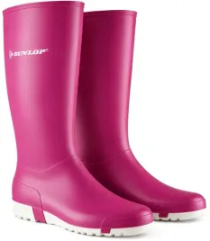 gumowce-damskie-buty-gumowe-obuwie-gumiaki-botki-dunlop-wysokie-rozowe-kalosze-przeciwdeszczowe-wodoodporne-rozmiar-39-wkladka-26-cm