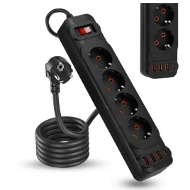 przedluzacz-listwa-zasilajaca-sieciowa-4-gniazda-230v-5m-4x-usb-a-ladowarka-rozgaleznik-elektryczny-z-uziemieniem-przewod-gumowy-15-mm