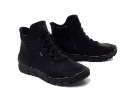 rieker-botki-damskie-lekkie-r-40-jak-buty-za-kostke-czarne-skora-ekologiczna-platforma-35-cm-zamek-blyskawiczny