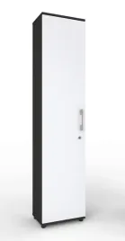 szafa-jednodrzwiowa-czarna-bialy-front-182x40x53-cm-1-drzwi-z-zamkiem