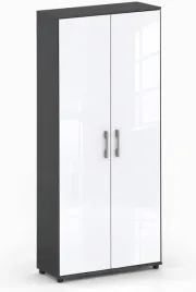 szafa-dwudrzwiowa-czarna-front-bialy-polysk-182x60x53-cm-2-drzwi-5-polek